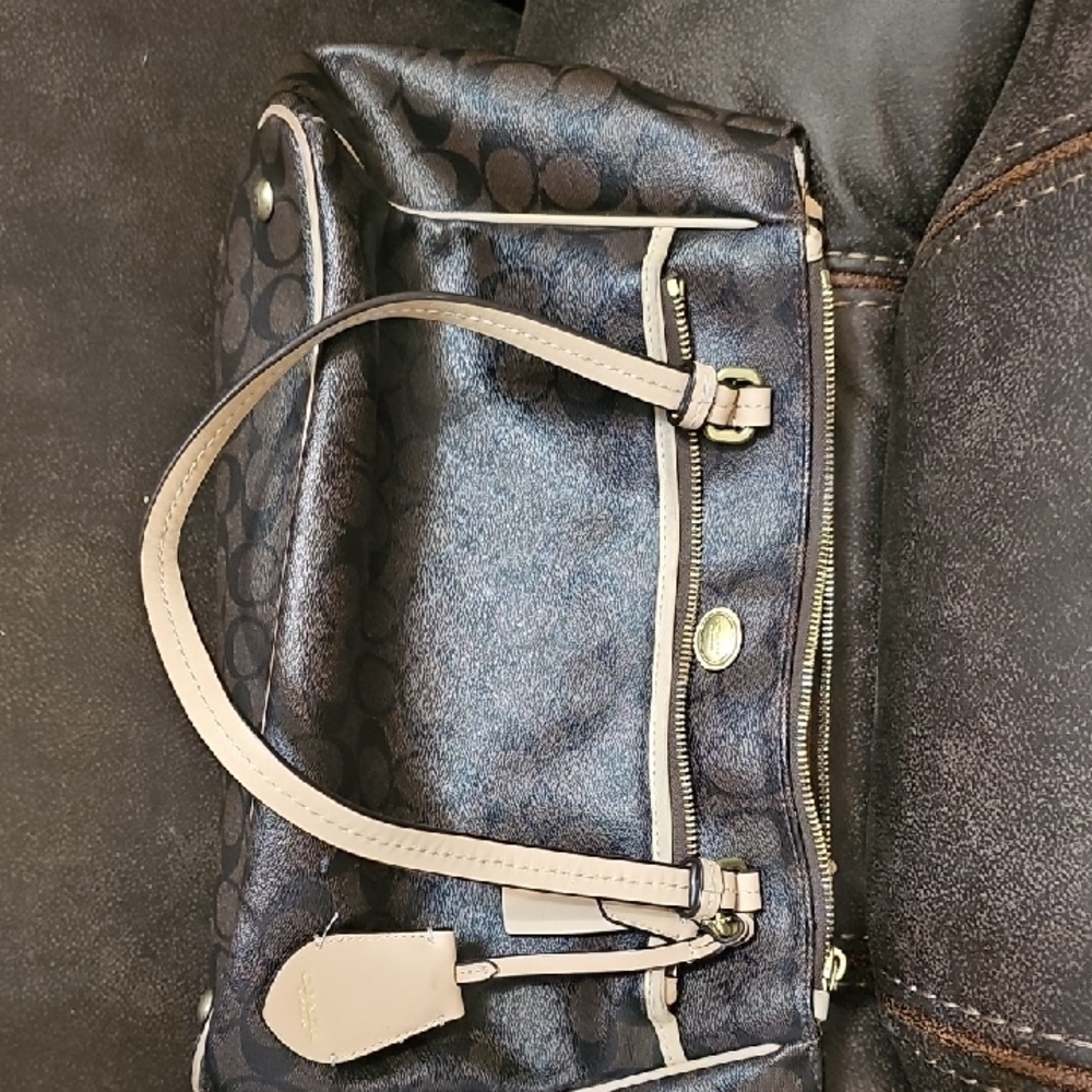 Elegant Black and Tan Women's Bag